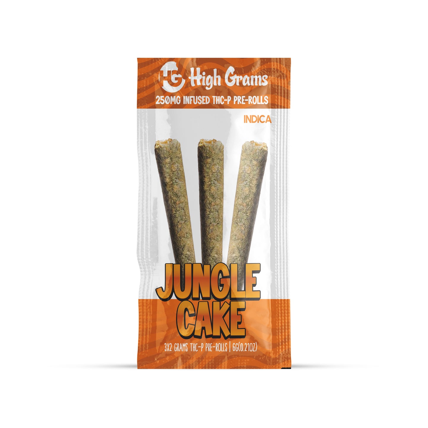 THC-P Pre-Rolls 3X2G | Jungle Cake | Indica