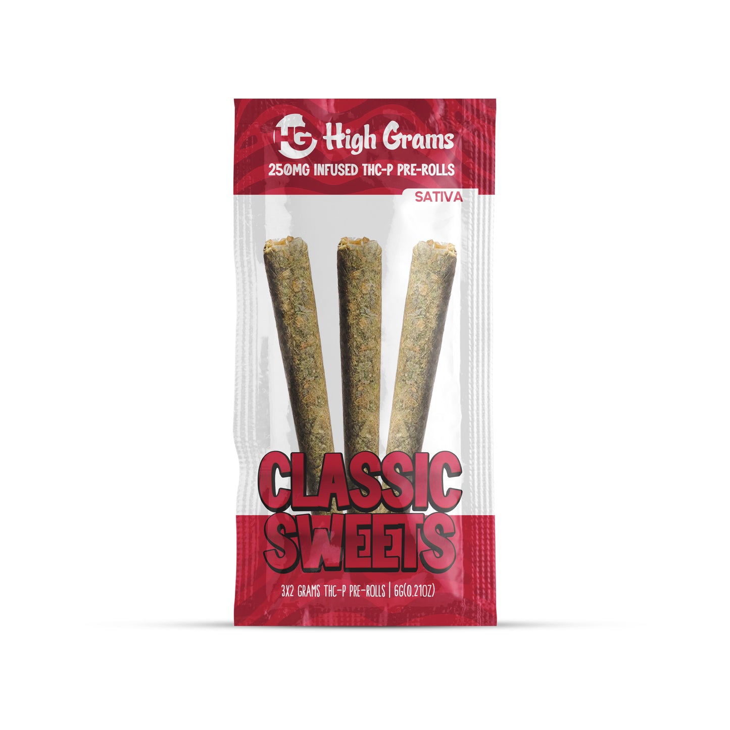 THC-P Pre-Rolls 3X2G | Classic Sweets | Sativa