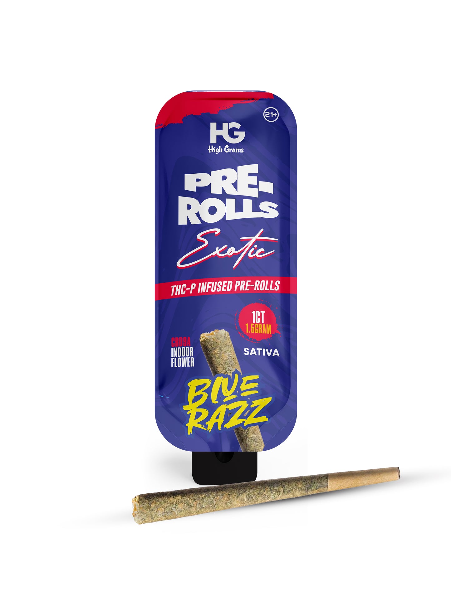 THC-P Pre-Roll 1.5 Gram | Blue Razz | Sativa