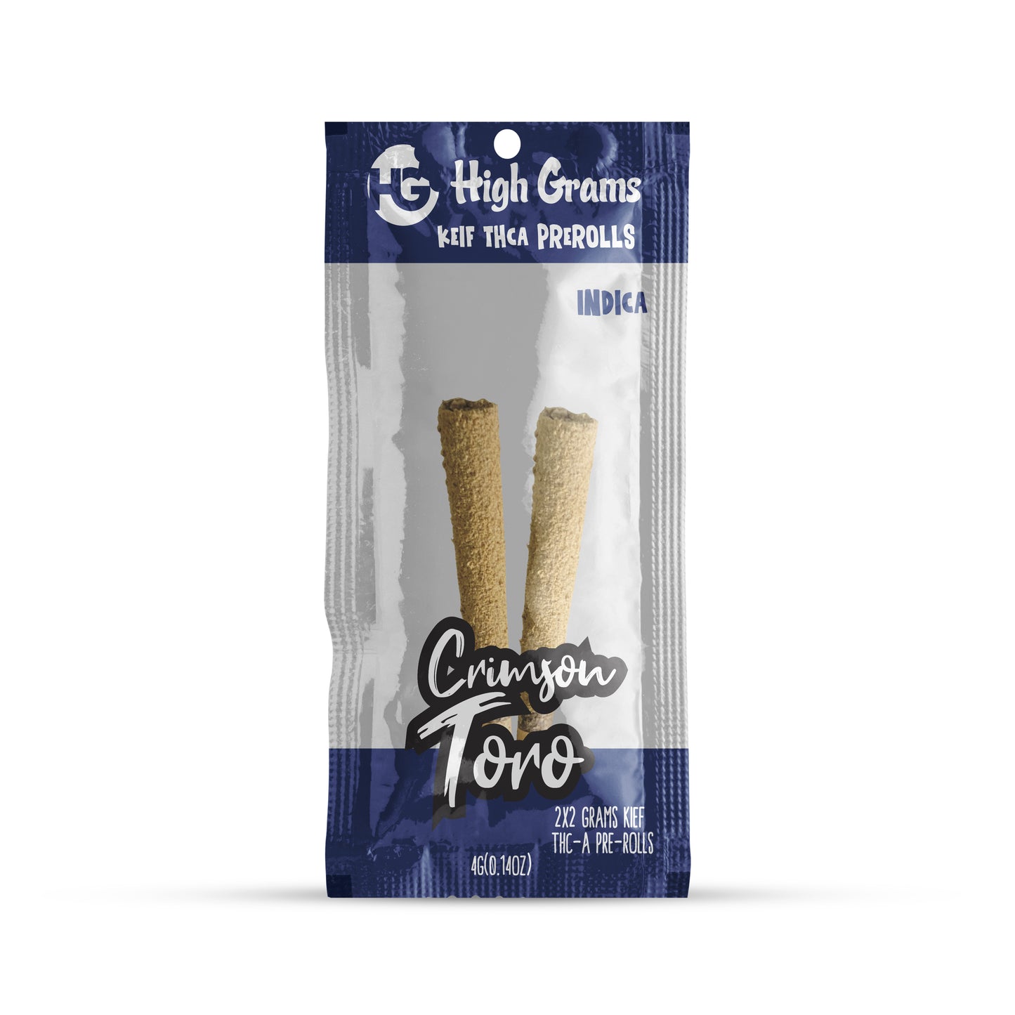 THC-A Kief Pre-Rolls 4 Gram | Crimson Toro | Indica