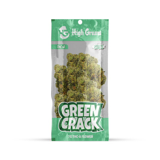 THC-A Flower 7 Gram | Green Crack | Sativa