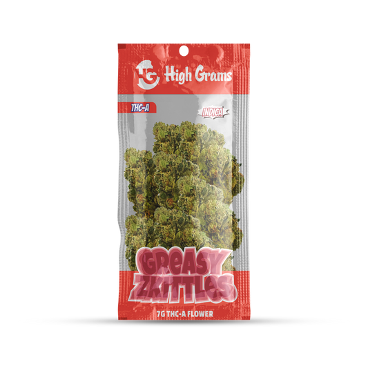 THC-A Flower 7 Gram | Greasy Zkittles | Indica