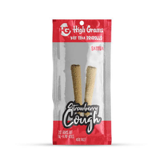 THC-A Kief Pre-Rolls 4 Gram | Strawberry Cough | Sativa